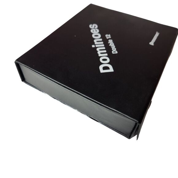 Pressman Double 12 Dominoes 91 Tiles Tournament Edition Vtg 90s Vinyl Case - Picture 10 of 12